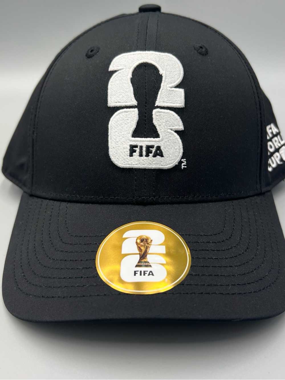Fifa World Cup 2026 Hat, Soccer Embroidered Trophy Logo. Official Licensed.